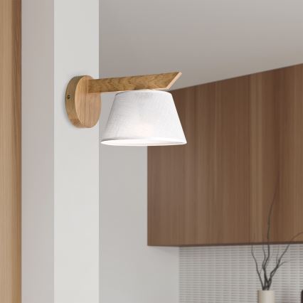 Brilagi - Wandlamp ANTHONY 1xE14/40W/230V eiken/wit