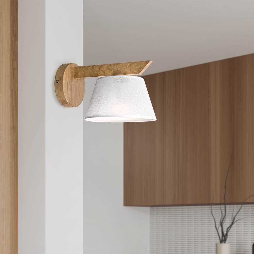 Brilagi - Wandlamp ANTHONY 1xE14/40W/230V eiken/wit