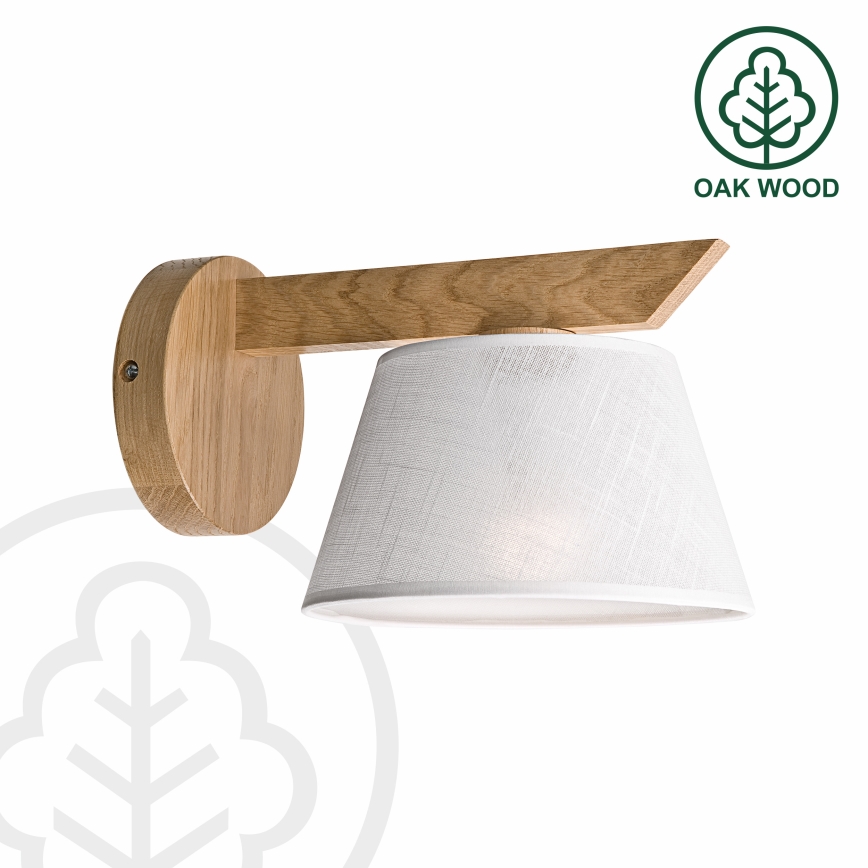 Brilagi - Wandlamp ANTHONY 1xE14/40W/230V eiken/wit