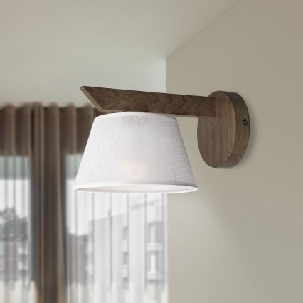 Brilagi - Wandlamp ANTHONY 1xE14/40W/230V eiken/wit