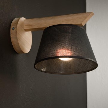 Brilagi - Wandlamp ANTHONY 1xE14/40W/230V eiken/zwart