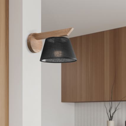 Brilagi - Wandlamp ANTHONY 1xE14/40W/230V eiken/zwart