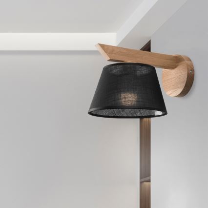 Brilagi - Wandlamp ANTHONY 1xE14/40W/230V eiken/zwart