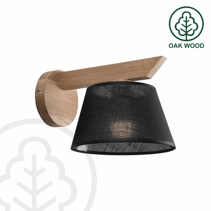 Brilagi - Wandlamp ANTHONY 1xE14/40W/230V eiken/zwart
