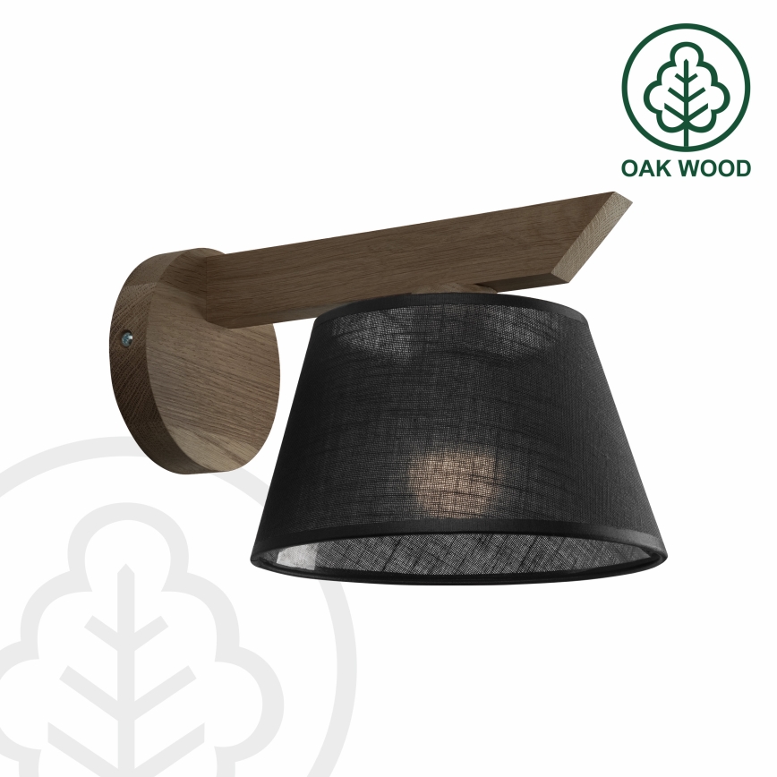 Brilagi - Wandlamp ANTHONY 1xE14/40W/230V eiken/zwart