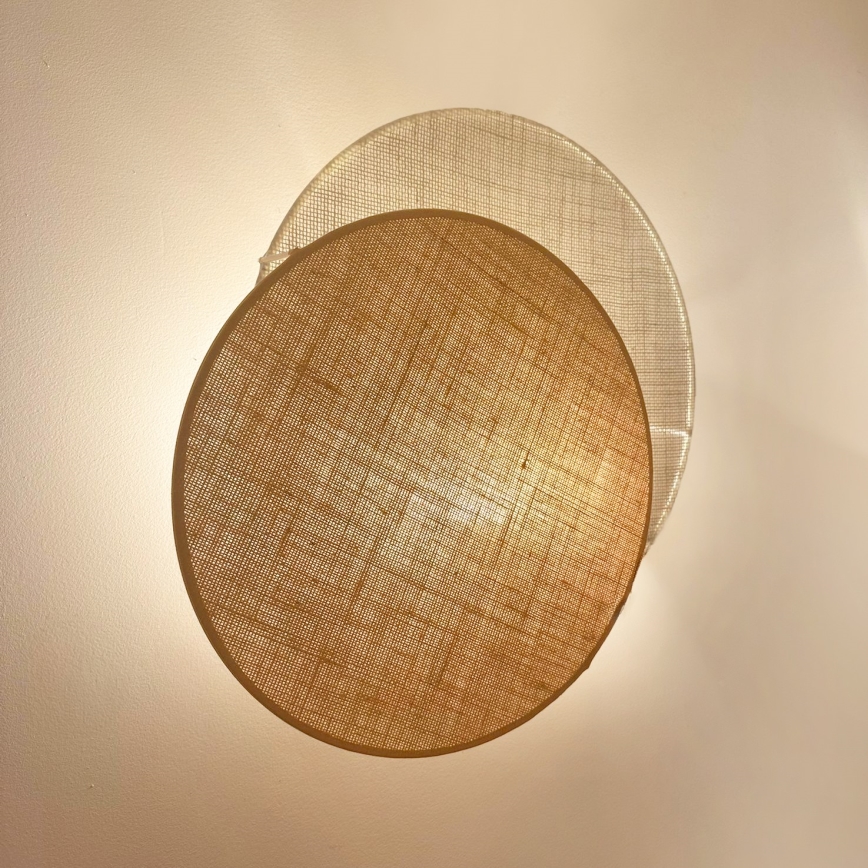 Brilagi - Wandlamp CIRCLES 1xE27/15W/230V 35x32 cm beige/crème