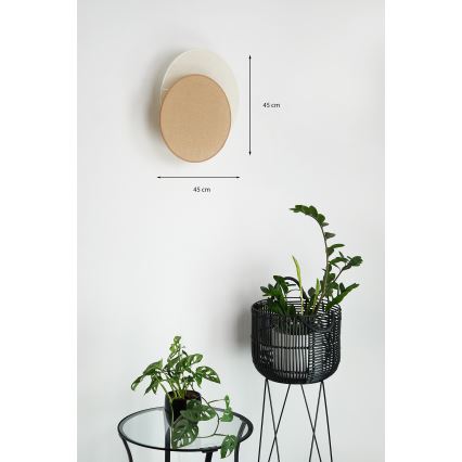 Brilagi - Wandlamp CIRCLES 1xE27/15W/230V 45x45 cm beige/crème