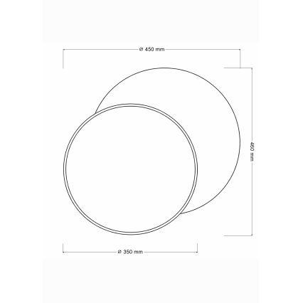 Brilagi - Wandlamp CIRCLES 1xE27/60W/230V Ø 45 cm crème/bruin