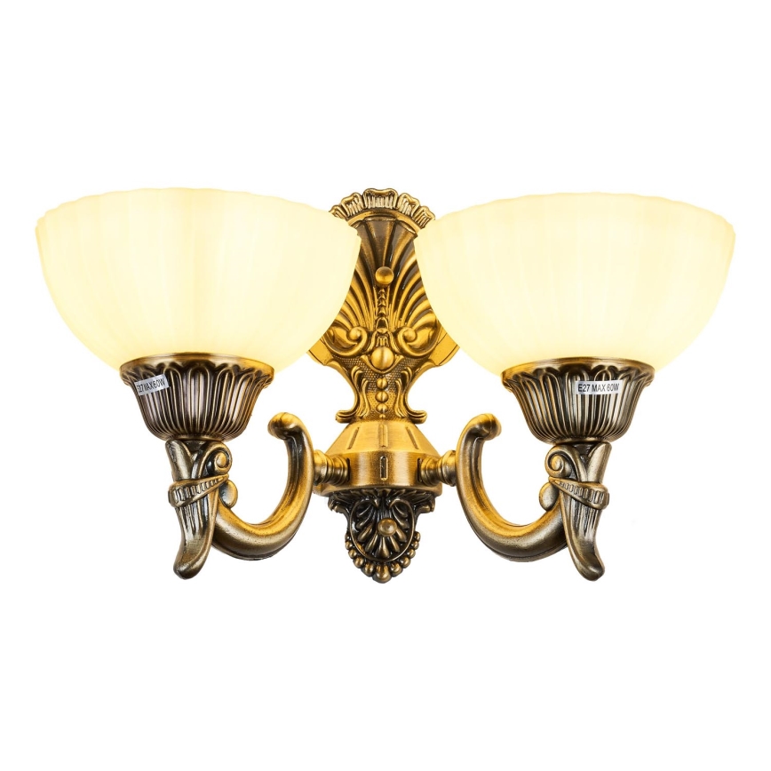 Brilagi - Wandlamp CLASSIC 2xE27/60W/230V messing