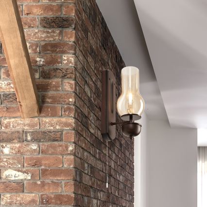 Brilagi - Wandlamp COTTAGE 1xE14/40W/230V beuken/bruin