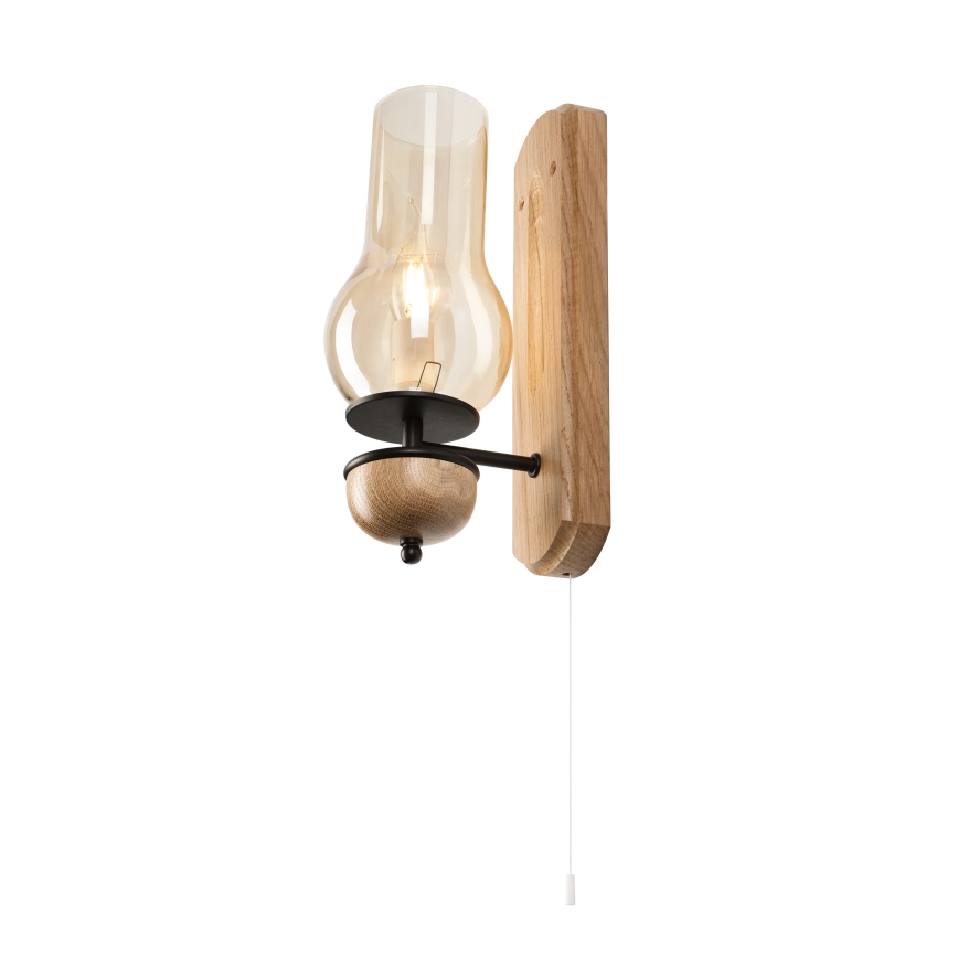 Brilagi - Wandlamp COTTAGE 1xE14/40W/230V eiken/bruin