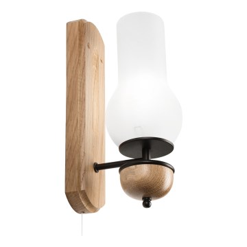 Brilagi - Wandlamp COTTAGE 1xE14/40W/230V eiken/wit