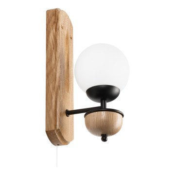 Brilagi - Wandlamp COTTAGE 1xG9/40W/230V eiken/wit