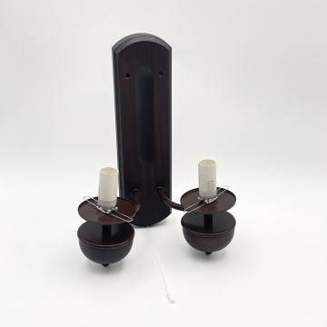 Brilagi - Wandlamp COTTAGE 2xE14/40W/230V beuk