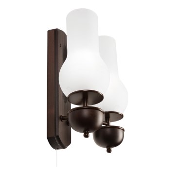 Brilagi - Wandlamp COTTAGE 2xE14/40W/230V beuken/wit