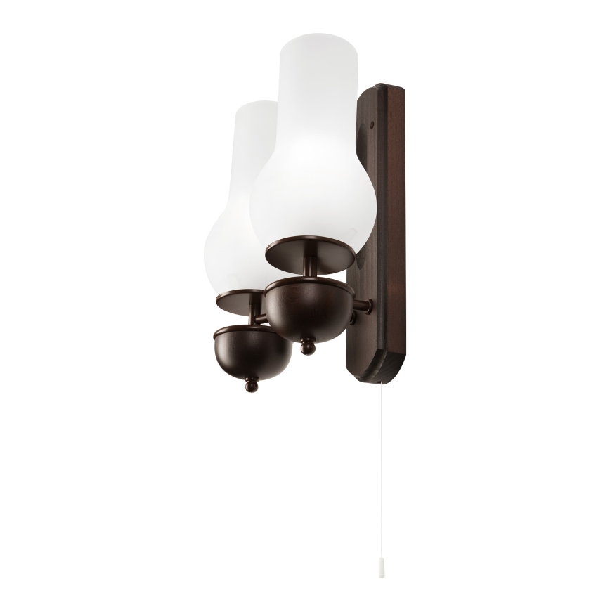 Brilagi - Wandlamp COTTAGE 2xE14/40W/230V beuken/wit