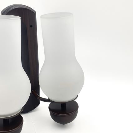 Brilagi - Wandlamp COTTAGE 2xE14/40W/230V beuken/wit