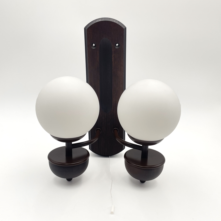 Brilagi - Wandlamp COTTAGE 2xG9/40W/230V beuken/wit