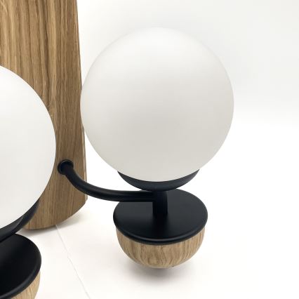 Brilagi - Wandlamp COTTAGE 2xG9/40W/230V eiken/wit