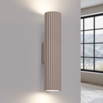 Brilagi - Wandlamp CRESTO 2xGU10/10W/230V 20 cm taupe