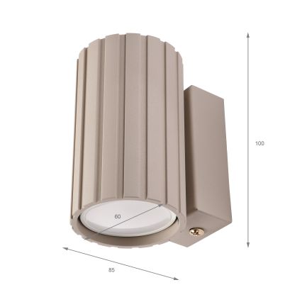 Brilagi - Wandlamp CRISPINA 1xGU10/10W/230V 10 cm beige