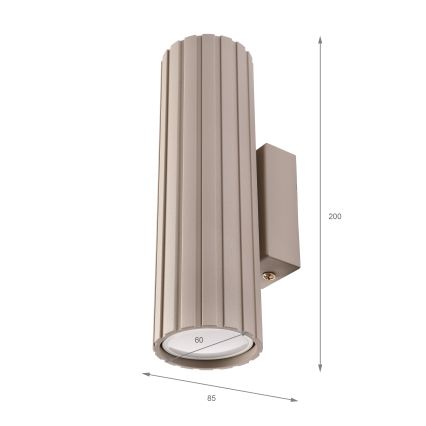 Brilagi - Wandlamp CRISPINA 2xGU10/10W/230V 20 cm beige