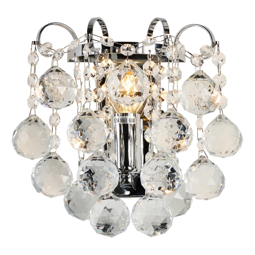 Brilagi - Wandlamp CRYSTAL 1xE14/60W/230V glanzend chroom