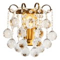 Brilagi - Wandlamp CRYSTAL 1xE14/60W/230V messing