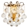 Brilagi - Wandlamp CRYSTAL 1xE14/60W/230V messing