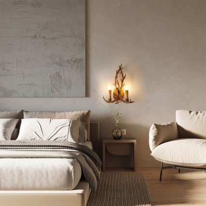 Brilagi - Wandlamp DEER 2xE14/10W/230V hertengewei