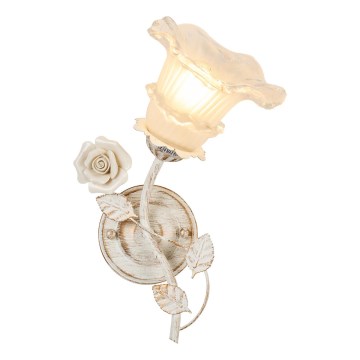 Brilagi - Wandlamp FLORA 1xE14/60W/230V crème/patina