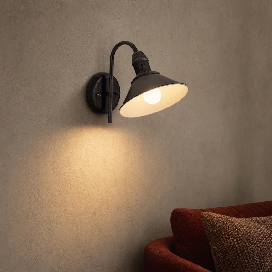 BRILAGI - Wandlamp FORGE 1xE27/60W/230V zwart