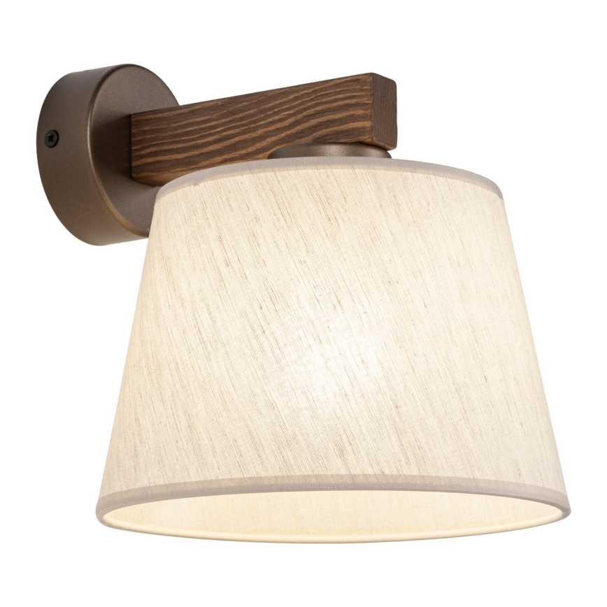 Brilagi - Wandlamp LATTE 1xE27/15W/230V grenen/beige