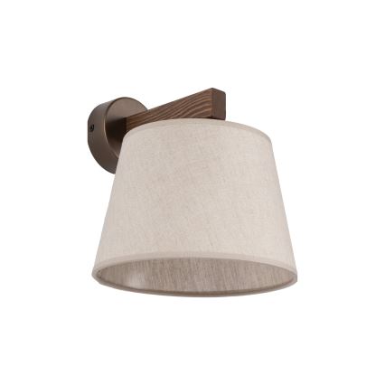 Brilagi - Wandlamp LATTE 1xE27/15W/230V grenen/beige