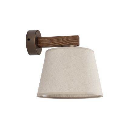 Brilagi - Wandlamp LATTE 1xE27/15W/230V grenen/beige