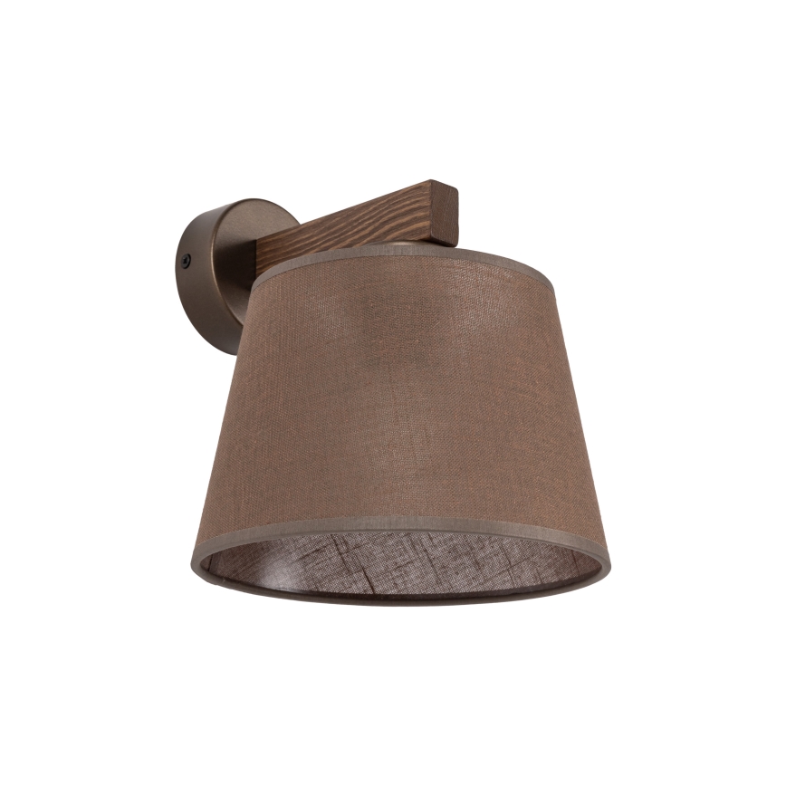 Brilagi - Wandlamp LATTE 1xE27/60W/230V grenen/bruin