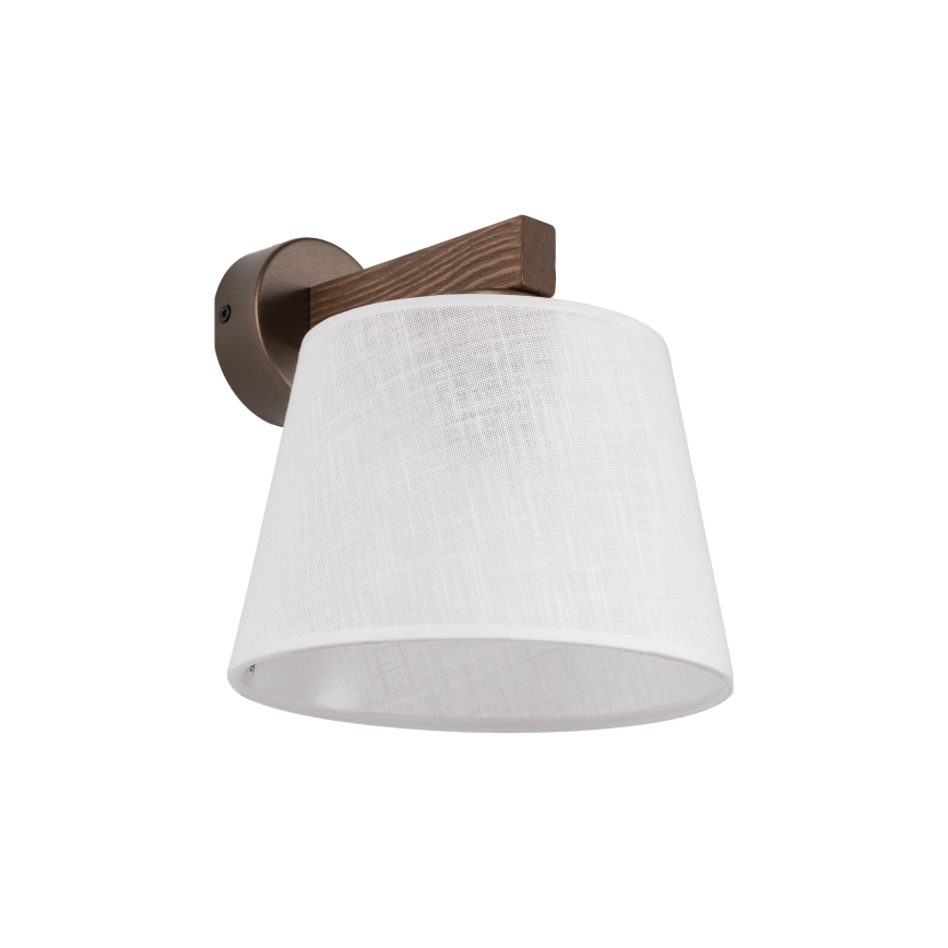 Brilagi - Wandlamp LATTE 1xE27/60W/230V grenen/wit