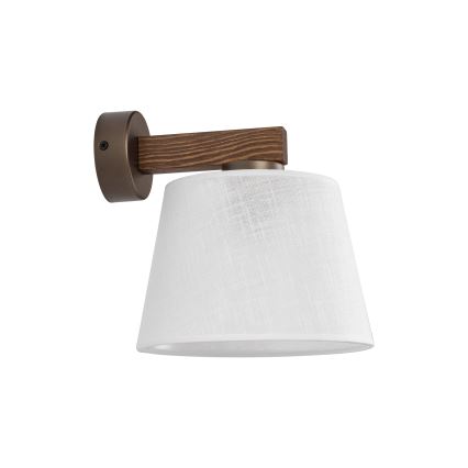 Brilagi - Wandlamp LATTE 1xE27/60W/230V grenen/wit