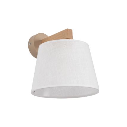 Brilagi - Wandlamp LATTE SABIA 1xE27/15W/230V grenen/wit