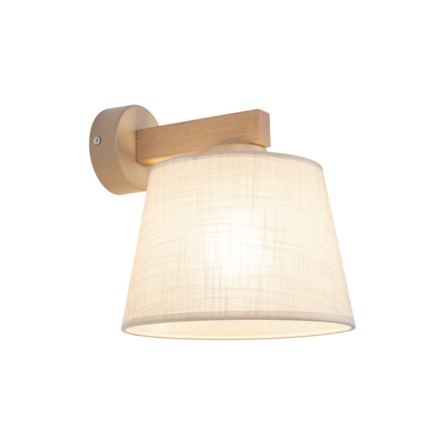 Brilagi - Wandlamp LATTE SABIA 1xE27/60W/230V grenen/beige