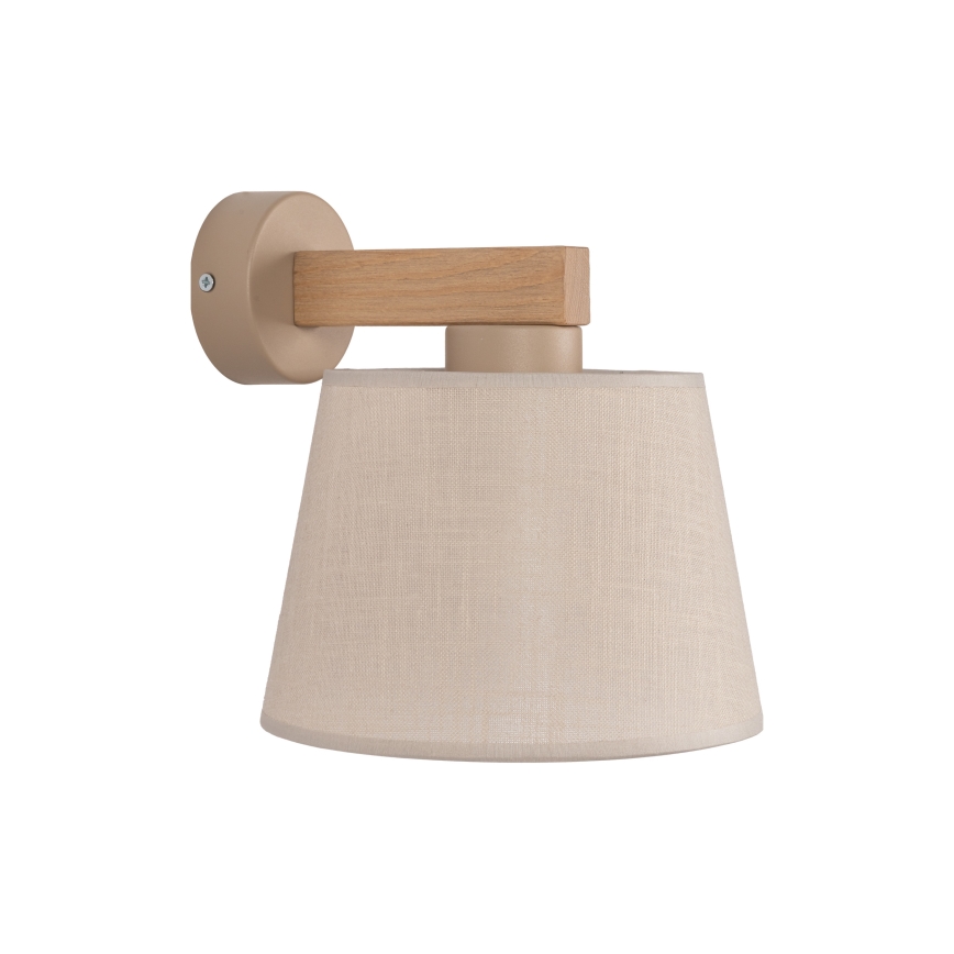Brilagi - Wandlamp LATTE SABIA 1xE27/60W/230V grenen/beige