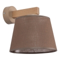 Brilagi - Wandlamp LATTE SABIA 1xE27/60W/230V grenen/bruin
