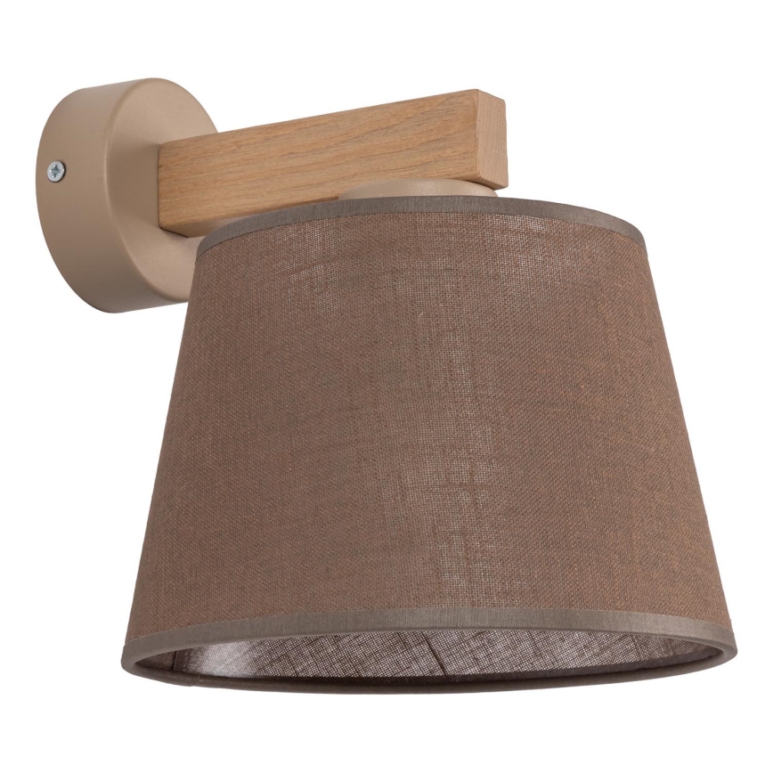 Brilagi - Wandlamp LATTE SABIA 1xE27/60W/230V grenen/bruin