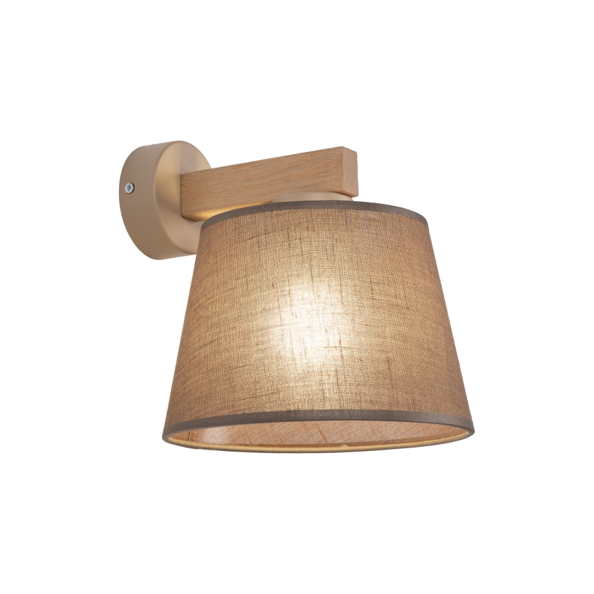 Brilagi - Wandlamp LATTE SABIA 1xE27/60W/230V grenen/bruin