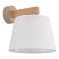 Brilagi - Wandlamp LATTE SABIA 1xE27/60W/230V grenen/wit