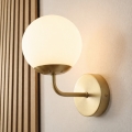 Brilagi - Wandlamp MALIVA 1xE14/15W/230V goud/wit