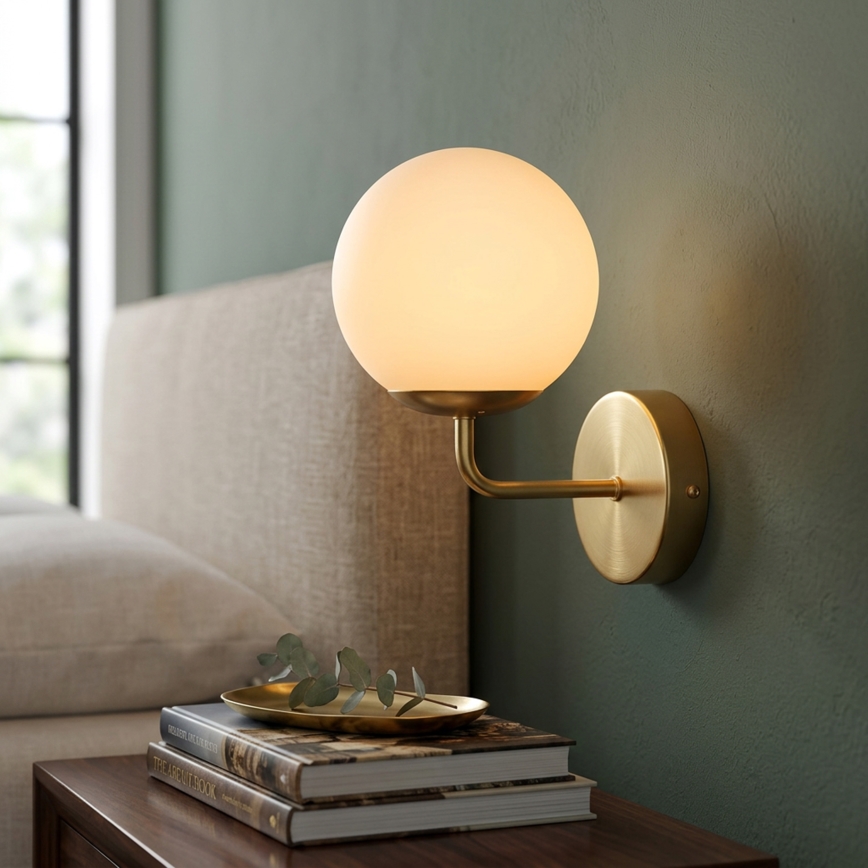 Brilagi - Wandlamp MALIVA 1xE14/15W/230V goud/wit