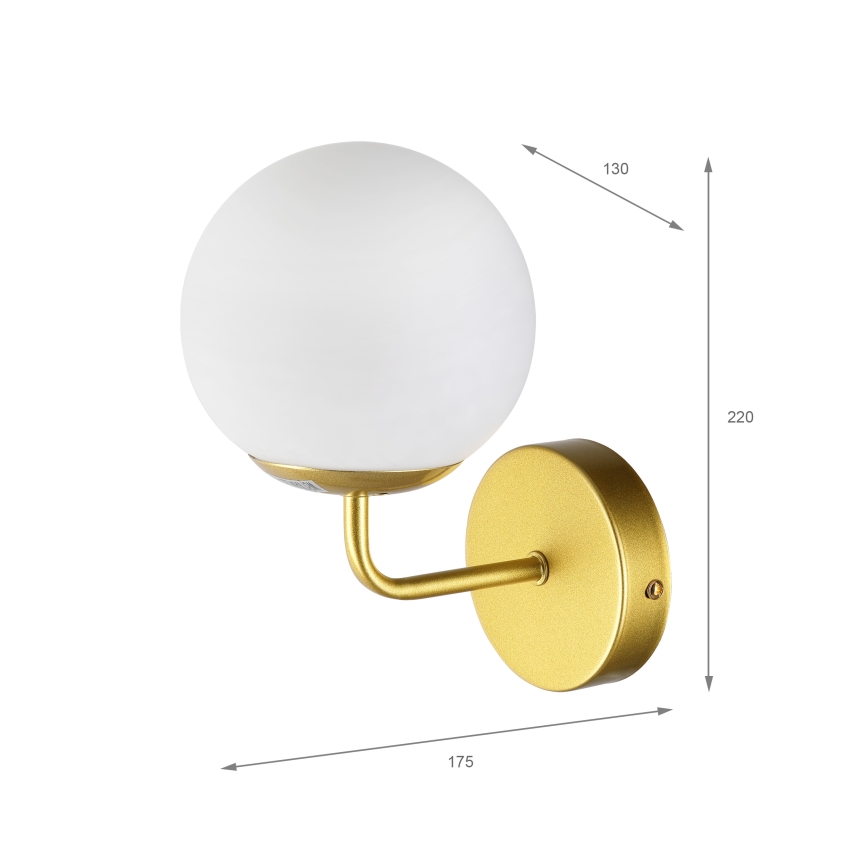 Brilagi - Wandlamp MALIVA 1xE14/15W/230V goud/wit