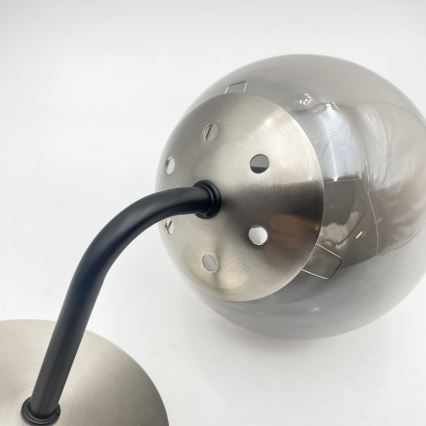 Brilagi - Wandlamp MALIVA 1xE14/15W/230V mat chroom/rookglas