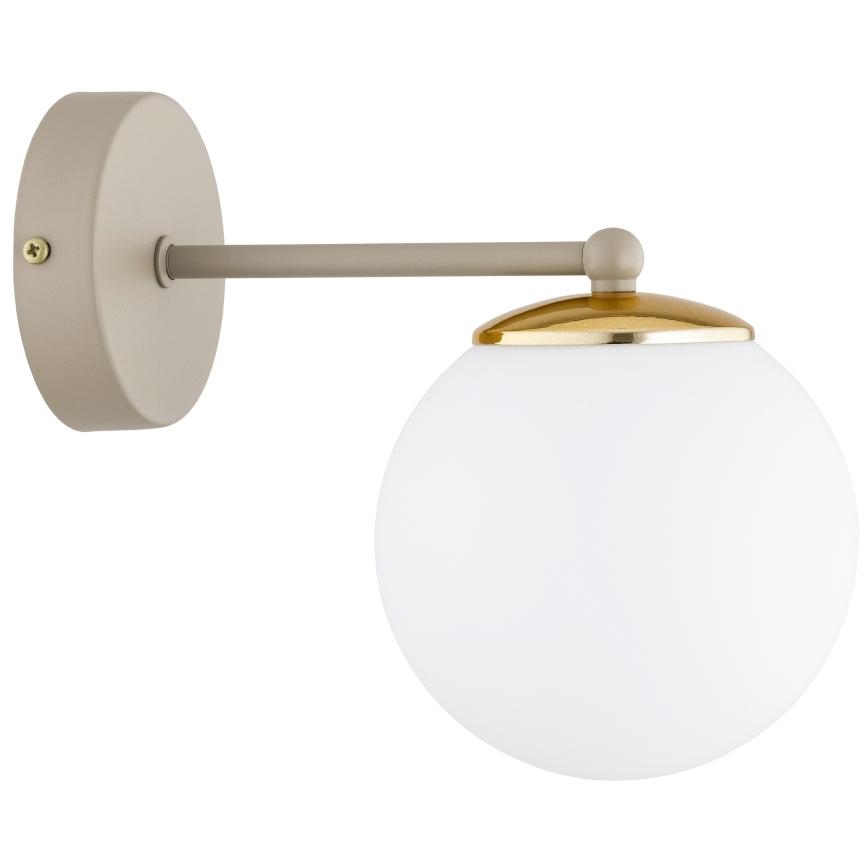 Brilagi - Wandlamp MILO ECRU 1xE27/60W/230V beige/goud